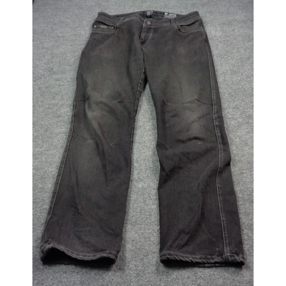 Kuhl Disruptr Denim Jeans Men's Size 38x34 Black Straight Leg